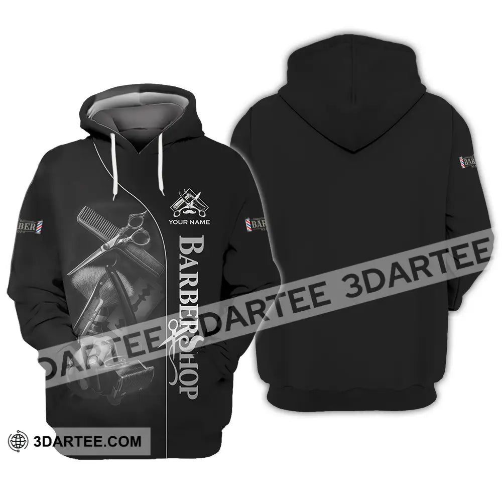 Unisex Shirt Custom Barber Shop Shirt Hoodie / S T shirt