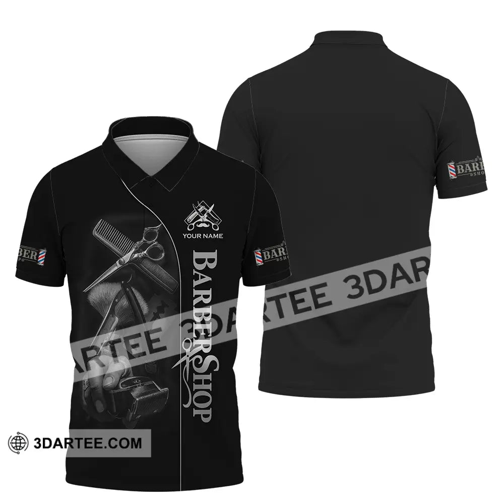 Unisex Shirt Custom Barber Shop Shirt Polo Shirt / S T shirt