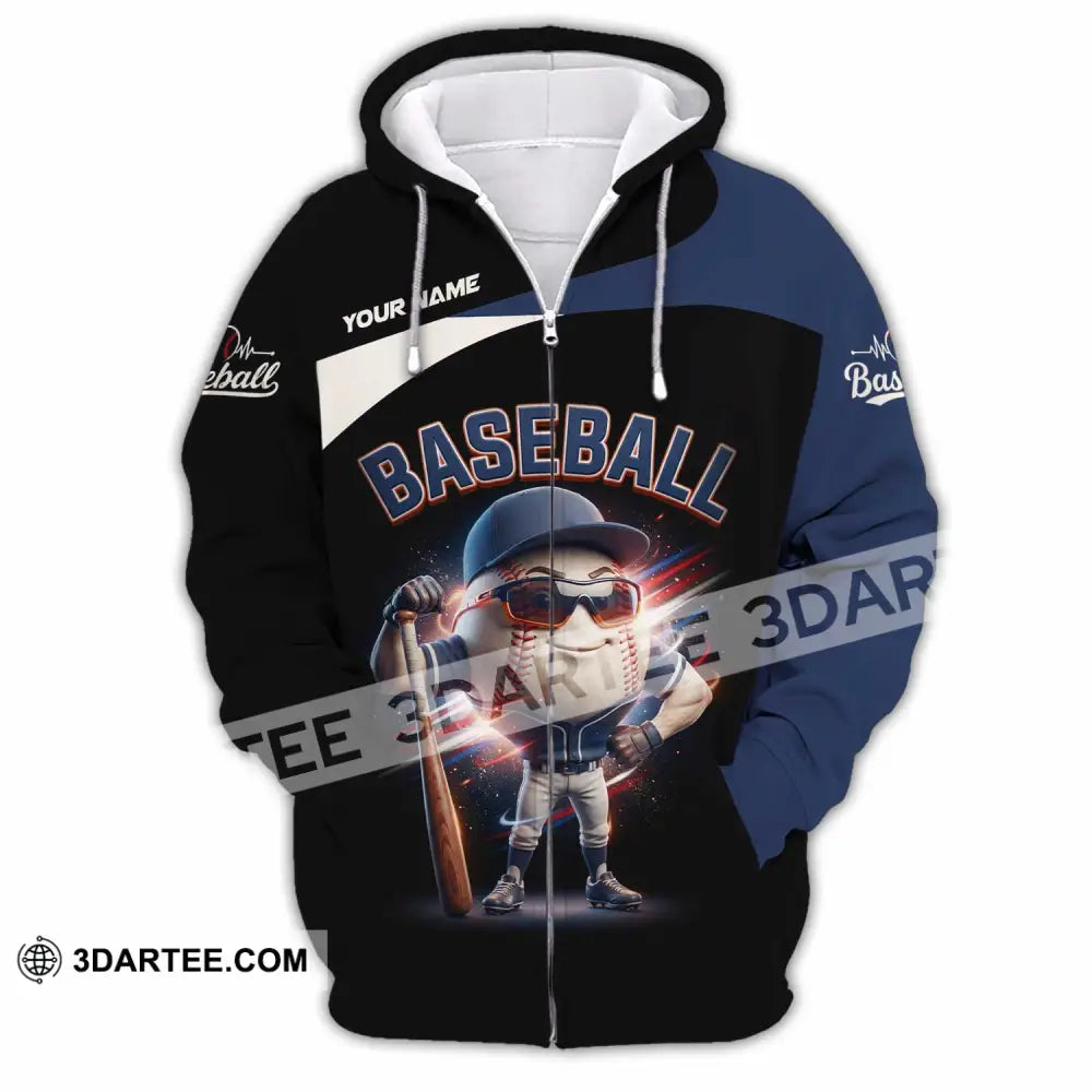 Unisex Shirt - Custom Baseball Shirt - Zipper Hoodie / S - T-shirt