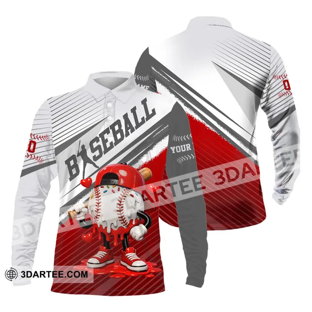 Unisex Shirt - Custom Basketball 3D Shirt Long Sleeve Polo / S T-shirt