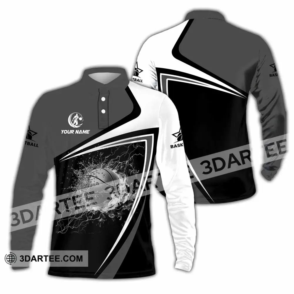 Unisex Shirt - Custom Basketball 3D Shirt Long Sleeve Polo / S T-shirt