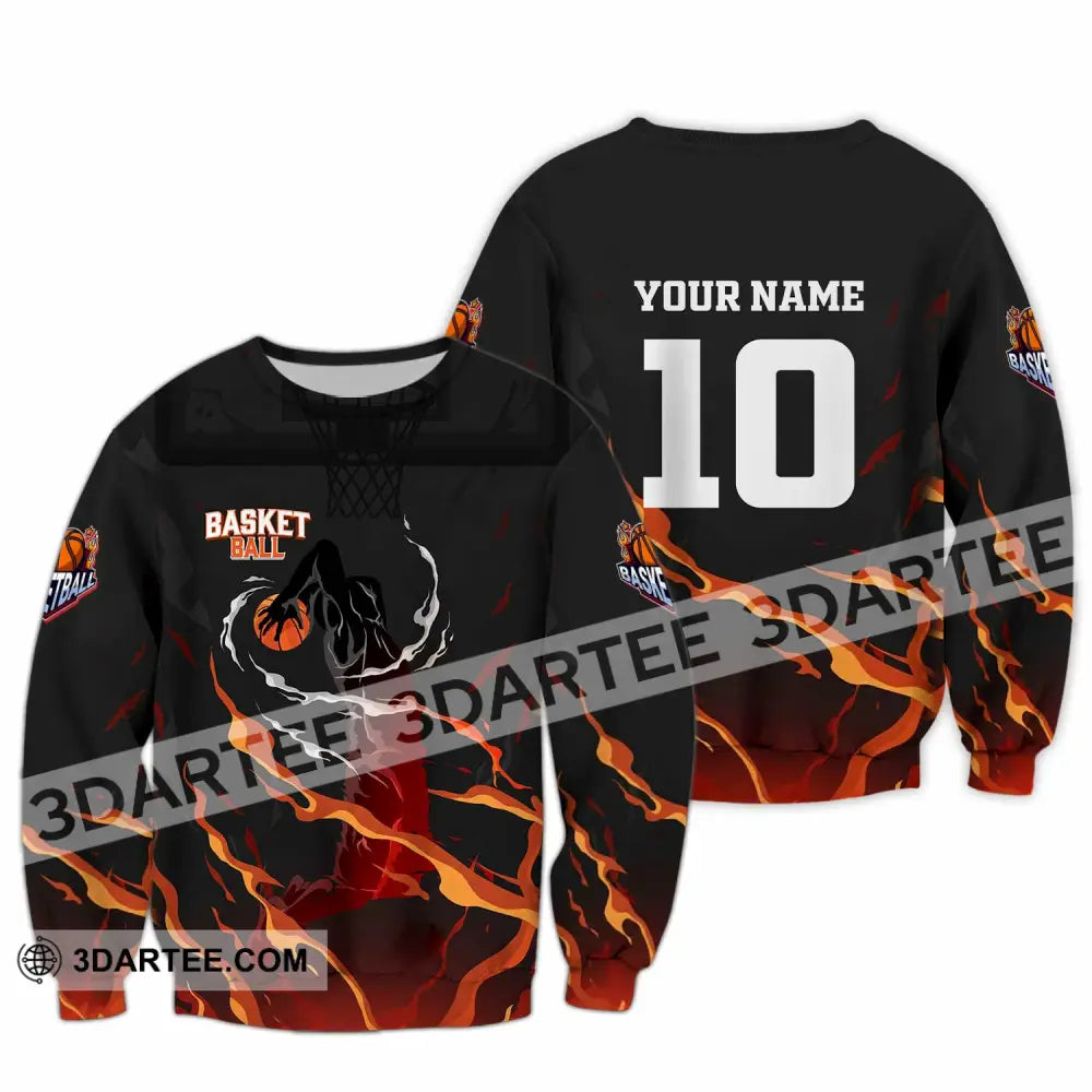 Unisex Shirt - Custom Basketball 3D Shirt Long Sleeve / S T-shirt