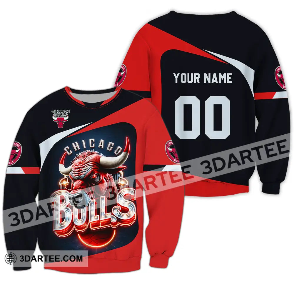 Unisex Shirt - Custom Basketball Chicago Bulls 3D Shirt Long Sleeve / S T-shirt
