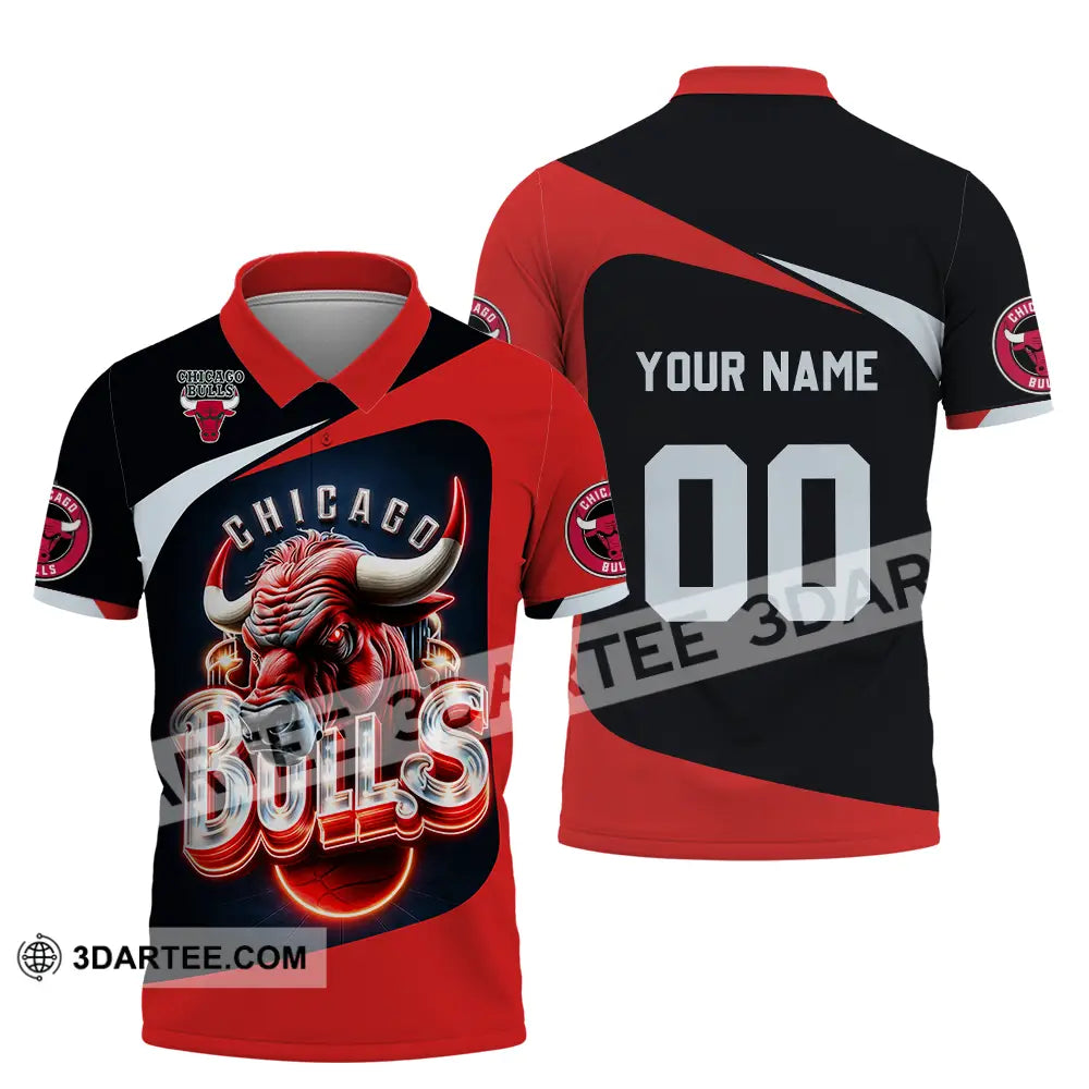Unisex Shirt - Custom Basketball Chicago Bulls 3D Shirt Polo Shirt / S T-shirt