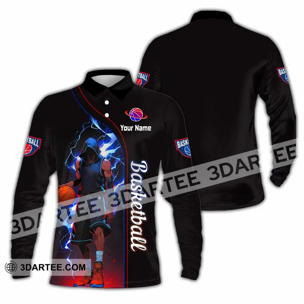 Unisex Shirt - Custom Basketball Shirt - Long Sleeve Polo / S - T-shirt