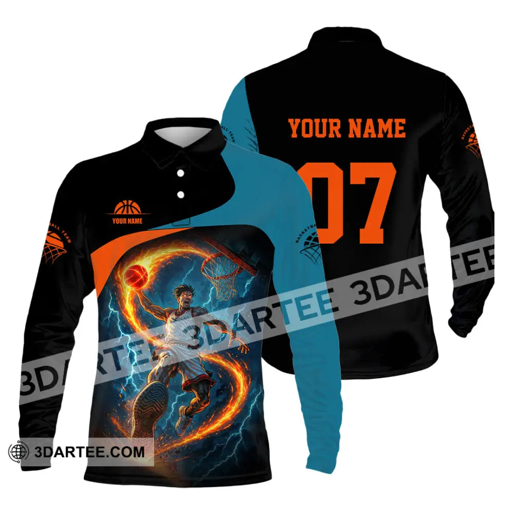 Unisex Shirt - Custom Basketball Shirt Long Sleeve Polo / S T-shirt