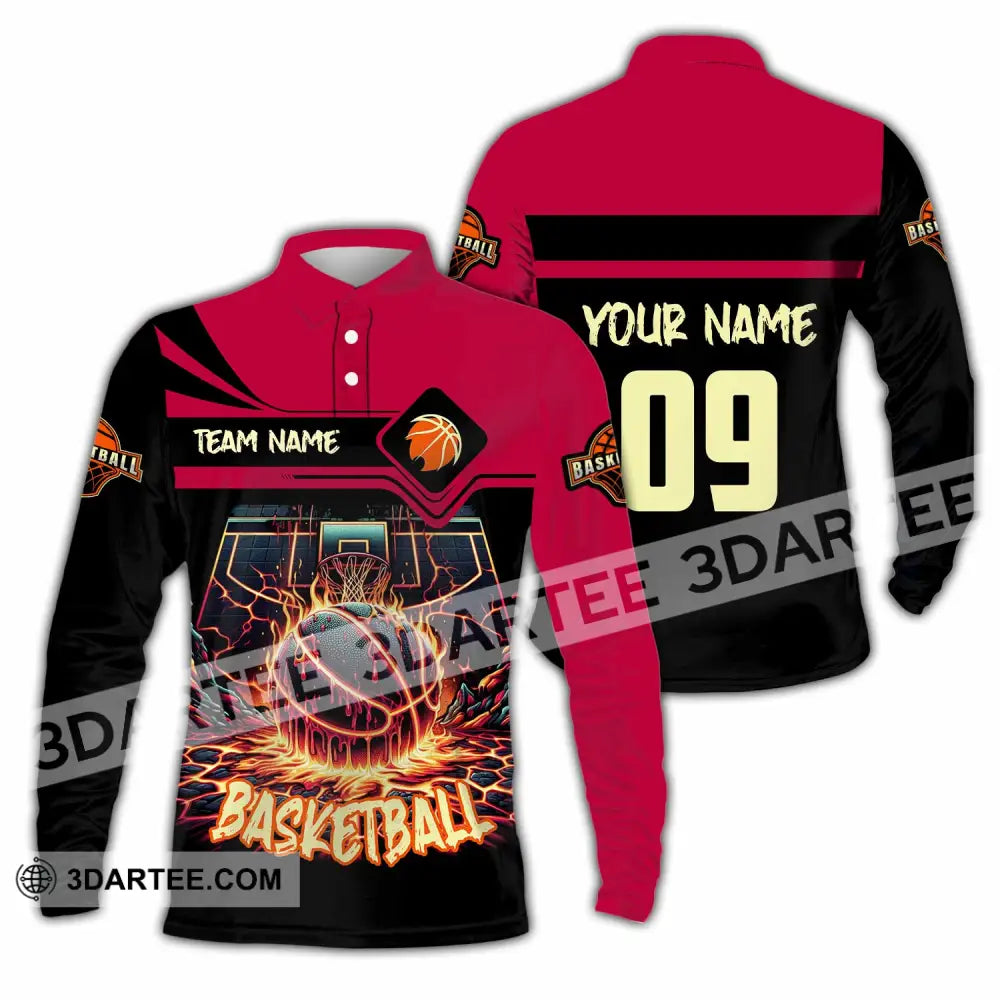 Unisex Shirt Custom Basketball Shirt Long Sleeve Polo / S T shirt