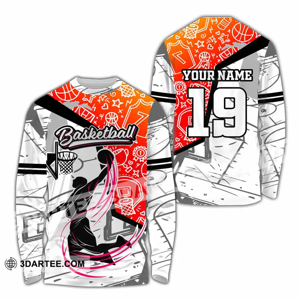 Unisex Shirt - Custom Basketball Shirt - Long Sleeve Shirt / S - T-shirt