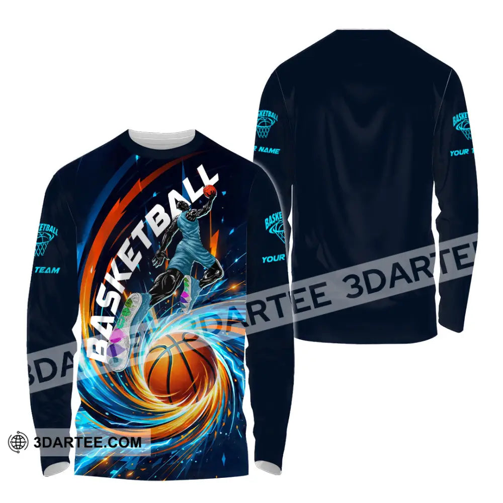 Unisex Shirt - Custom Basketball Shirt - Long Sleeve Shirt / S - T-shirt