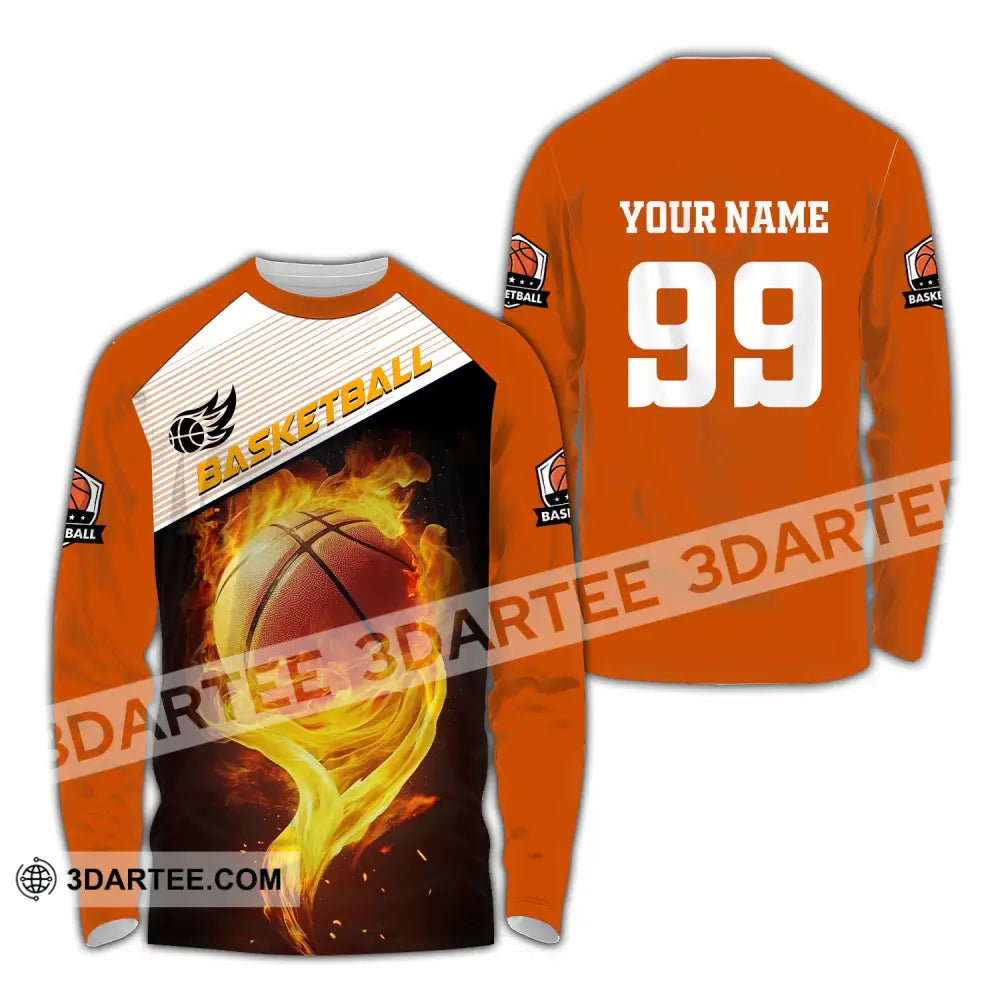 Unisex Shirt - Custom Basketball Shirt Long Sleeve Shirt / S T-shirt
