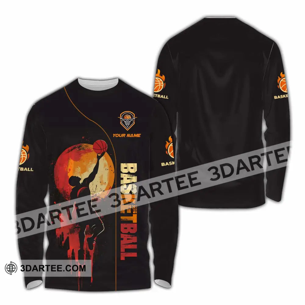 Unisex Shirt - Custom Basketball Player Shirt Long Sleeve Shirt / S T-shirt