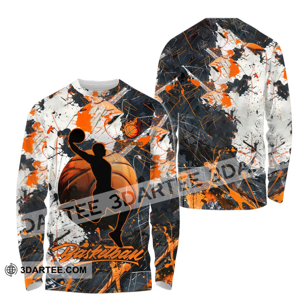 Unisex Shirt Custom Basketball Sport Shirt Long Sleeve Shirt / S T shirt