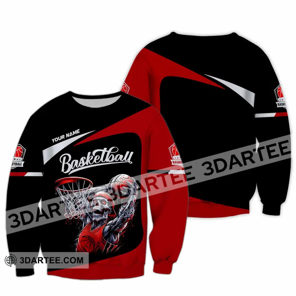 Unisex Shirt - Custom Basketball Sport Shirt Long Sleeve / S T-shirt