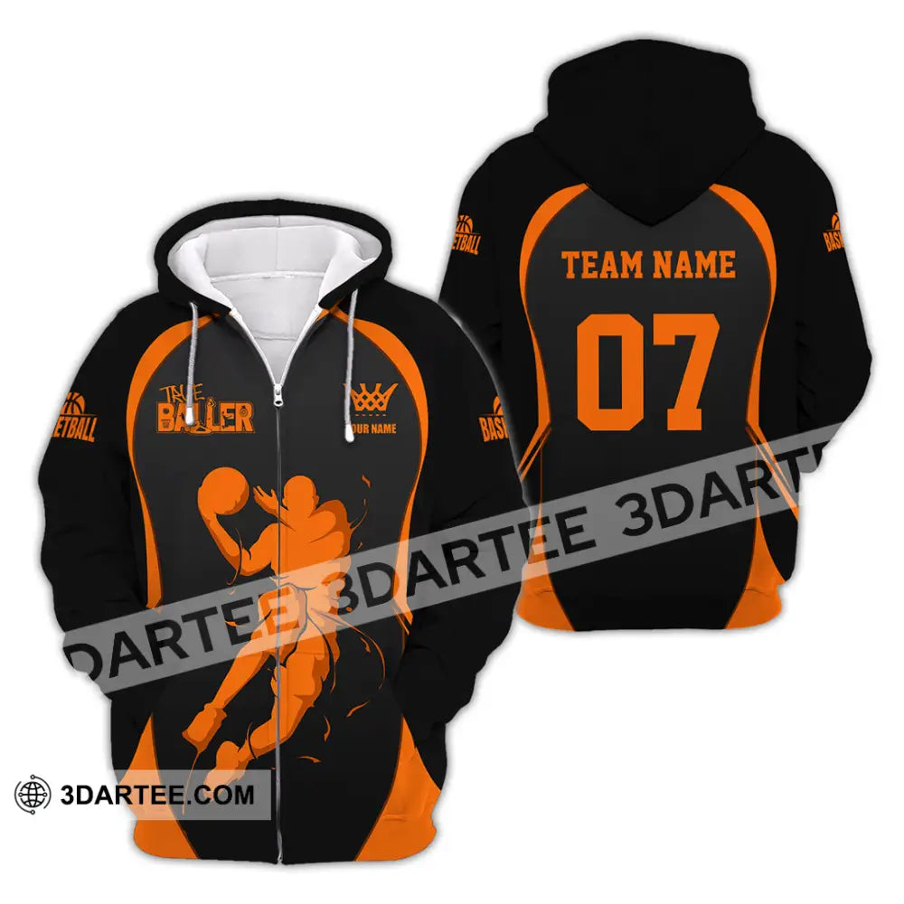 Unisex Shirt - Custom Basketball The Baller Shirt Zipper Hoodie / S T-shirt