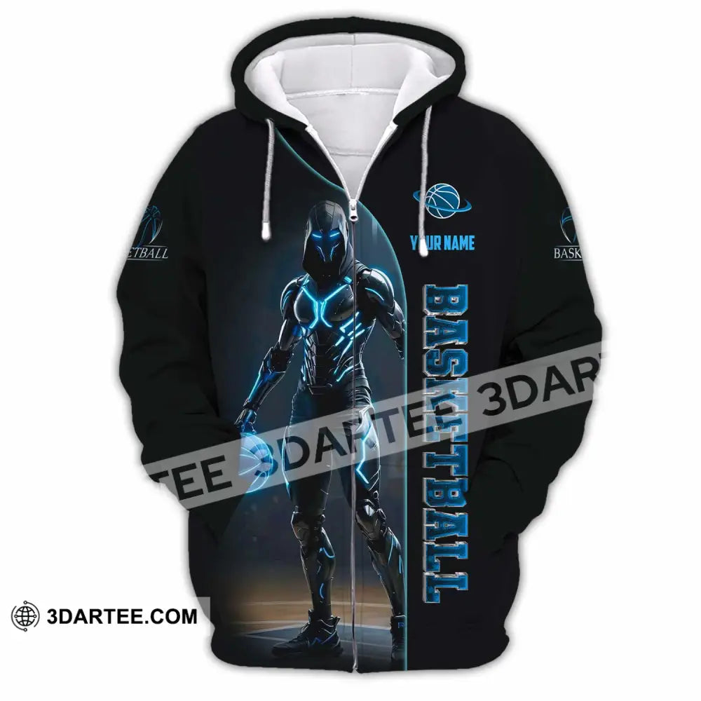 Unisex Shirt - Custom Basketball Shirt Zipper Hoodie / S T-shirt