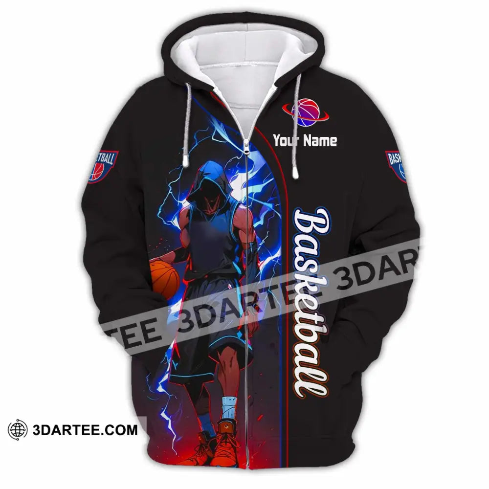 Unisex Shirt - Custom Basketball Shirt - Zipper Hoodie / S - T-shirt