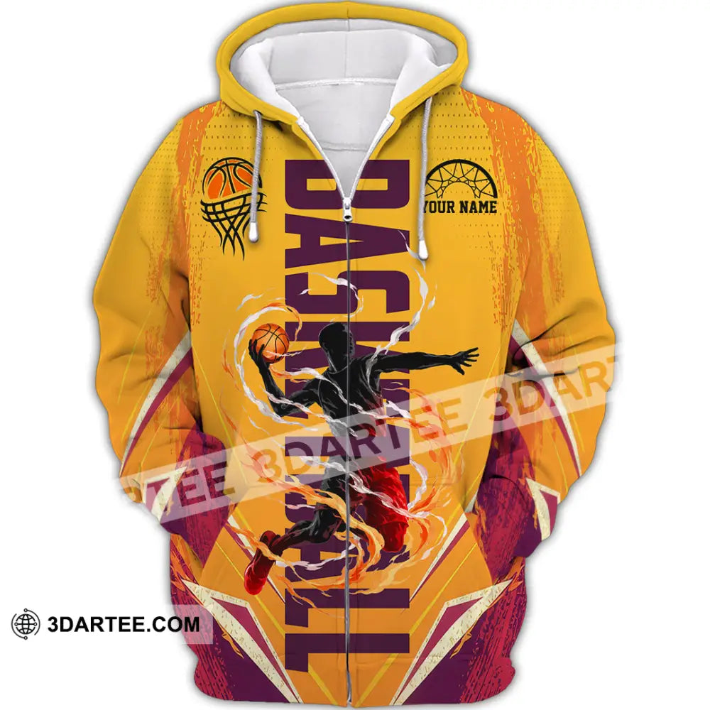 Unisex Shirt - Custom Basketball Shirt - Zipper Hoodie / S - T-shirt