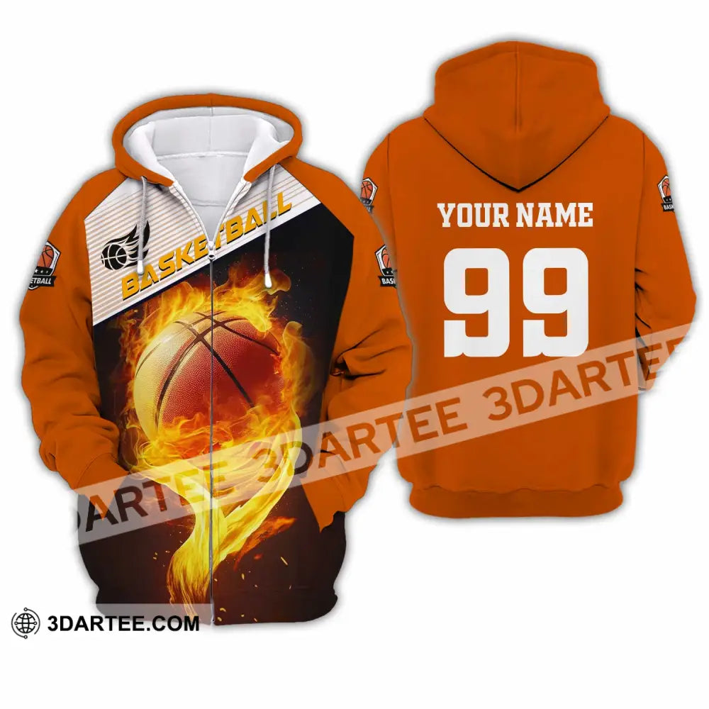 Unisex Shirt - Custom Basketball Shirt Zipper Hoodie / S T-shirt