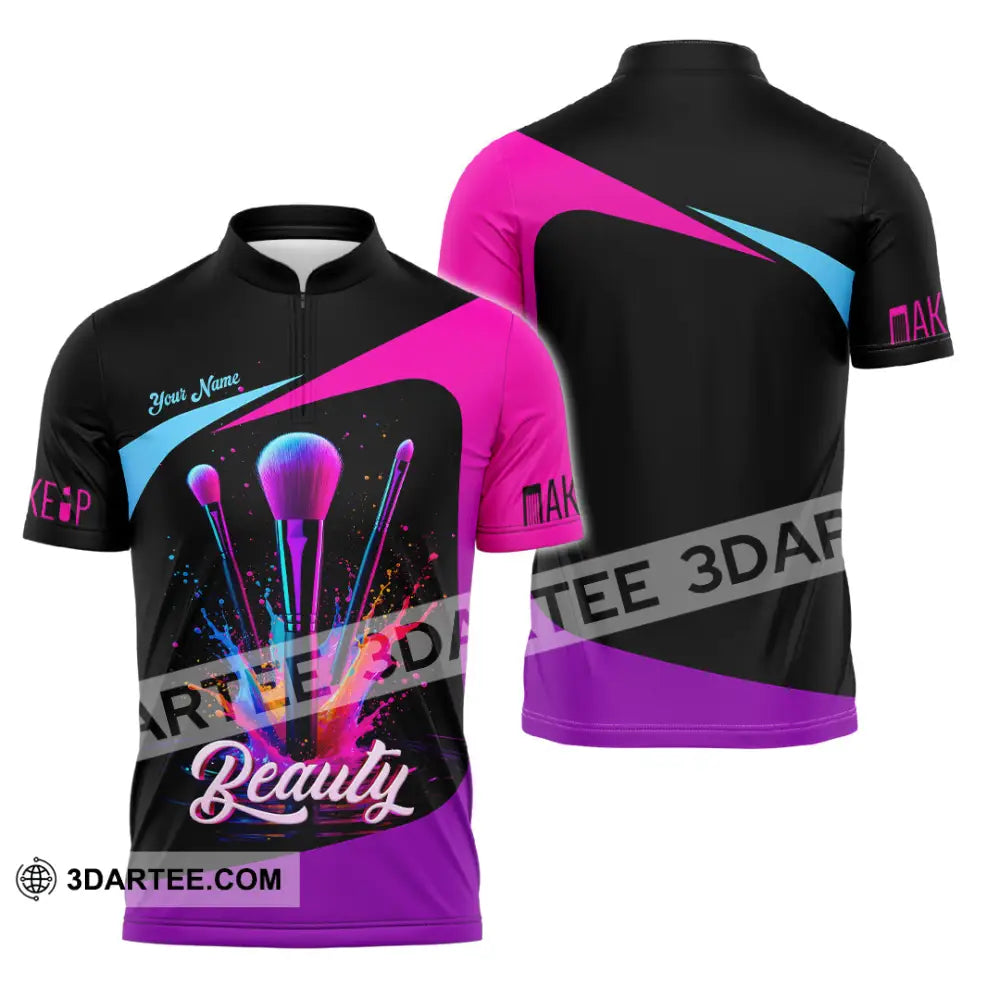 Unisex Shirt - Custom Beautiful 3D Shirt Zipper Polo Shirt / S T-shirt