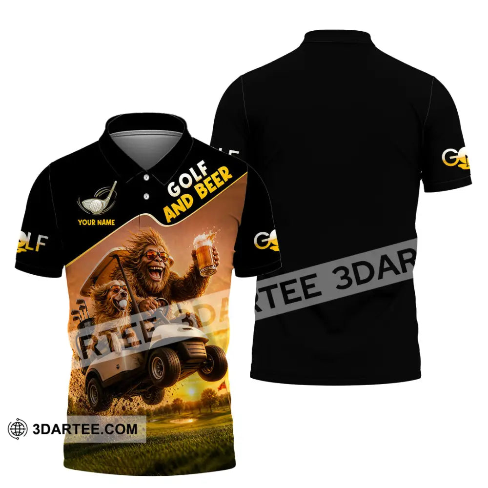 Unisex Shirt - Custom Beer And Golf Shirt - Polo Shirt / S - T-shirt