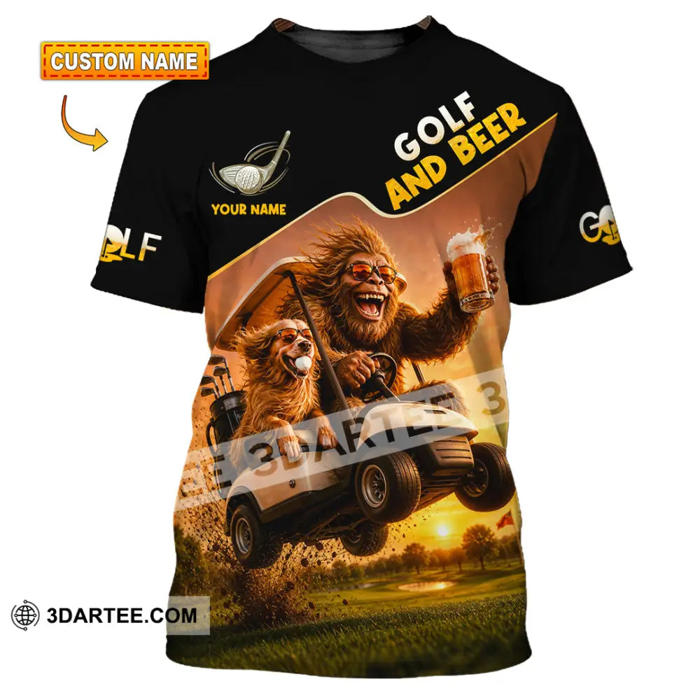 Unisex Shirt - Custom Beer And Golf Shirt - T-shirt
