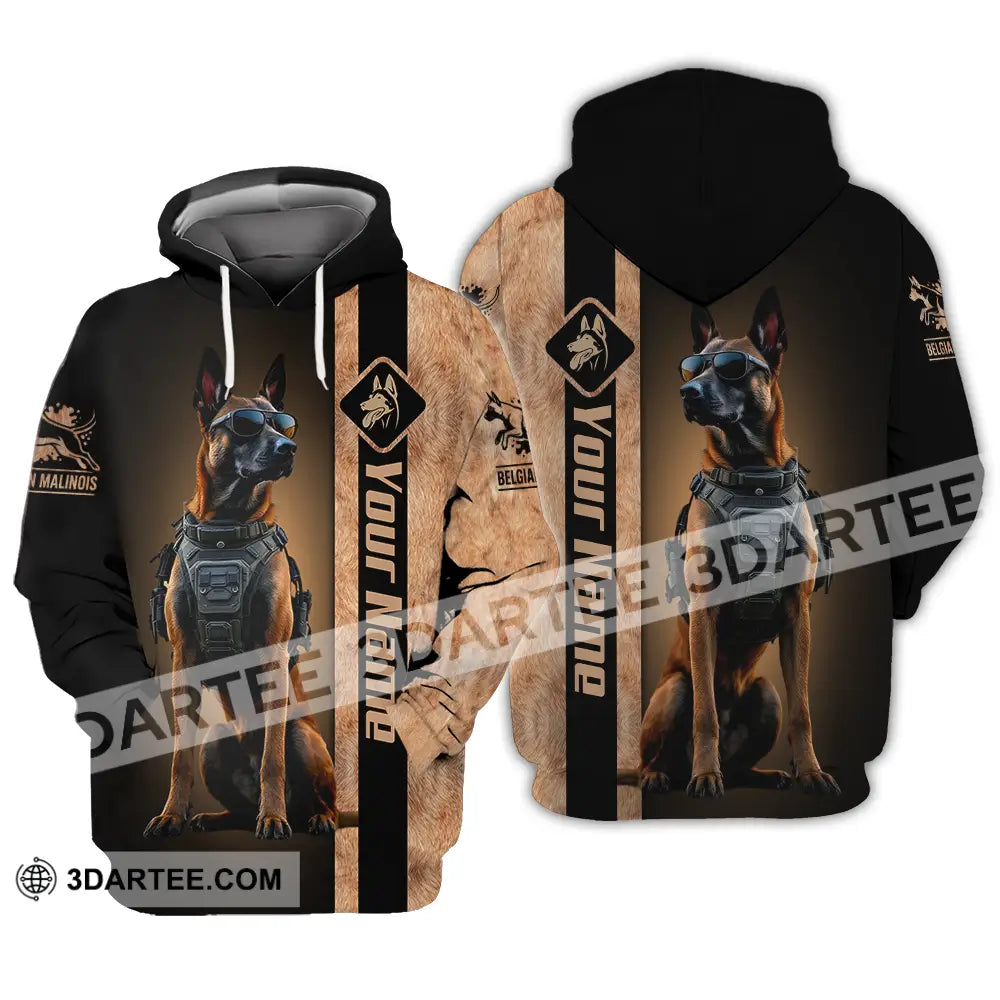 Unisex Shirt - Custom Belgian Malinois Pet Lover Shirt Hoodie / S T-shirt