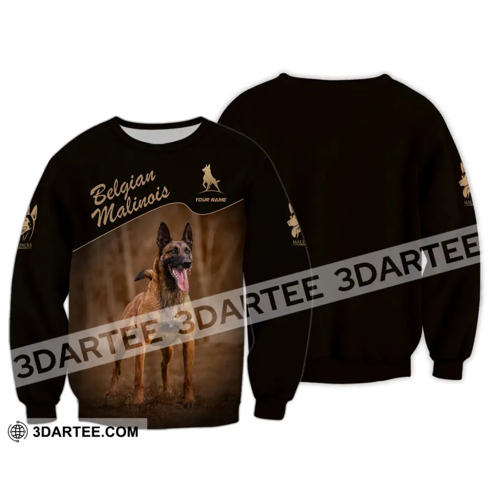 Unisex Shirt - Custom Belgian Malinois Pet Lover Shirt Long Sleeve / S T-shirt