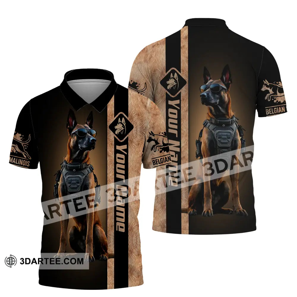 Unisex Shirt - Custom Belgian Malinois Pet Lover Shirt Polo Shirt / S T-shirt