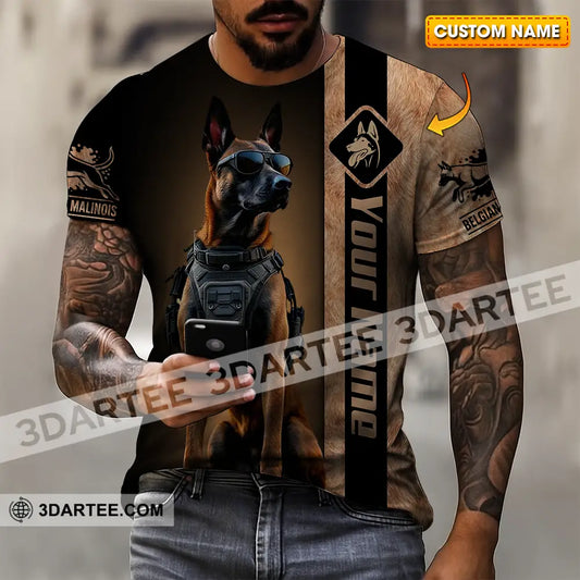Unisex Shirt - Custom Belgian Malinois Pet Lover Shirt T-shirt