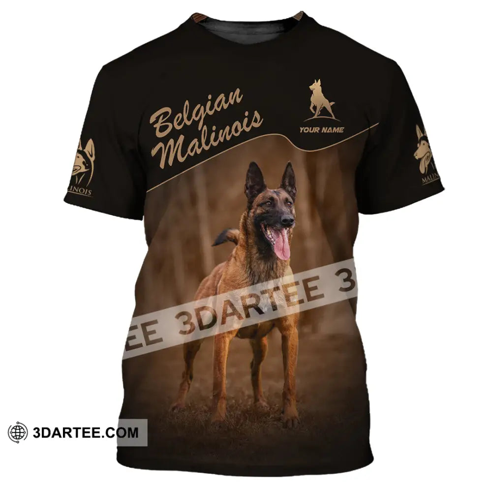 Unisex Shirt - Custom Belgian Malinois Pet Lover Shirt T-Shirt / S T-shirt
