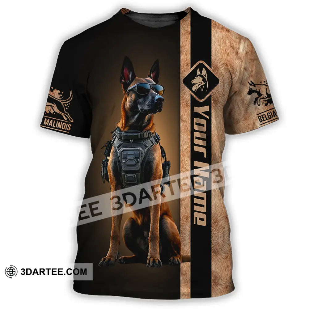 Unisex Shirt - Custom Belgian Malinois Pet Lover Shirt T-Shirt / S T-shirt
