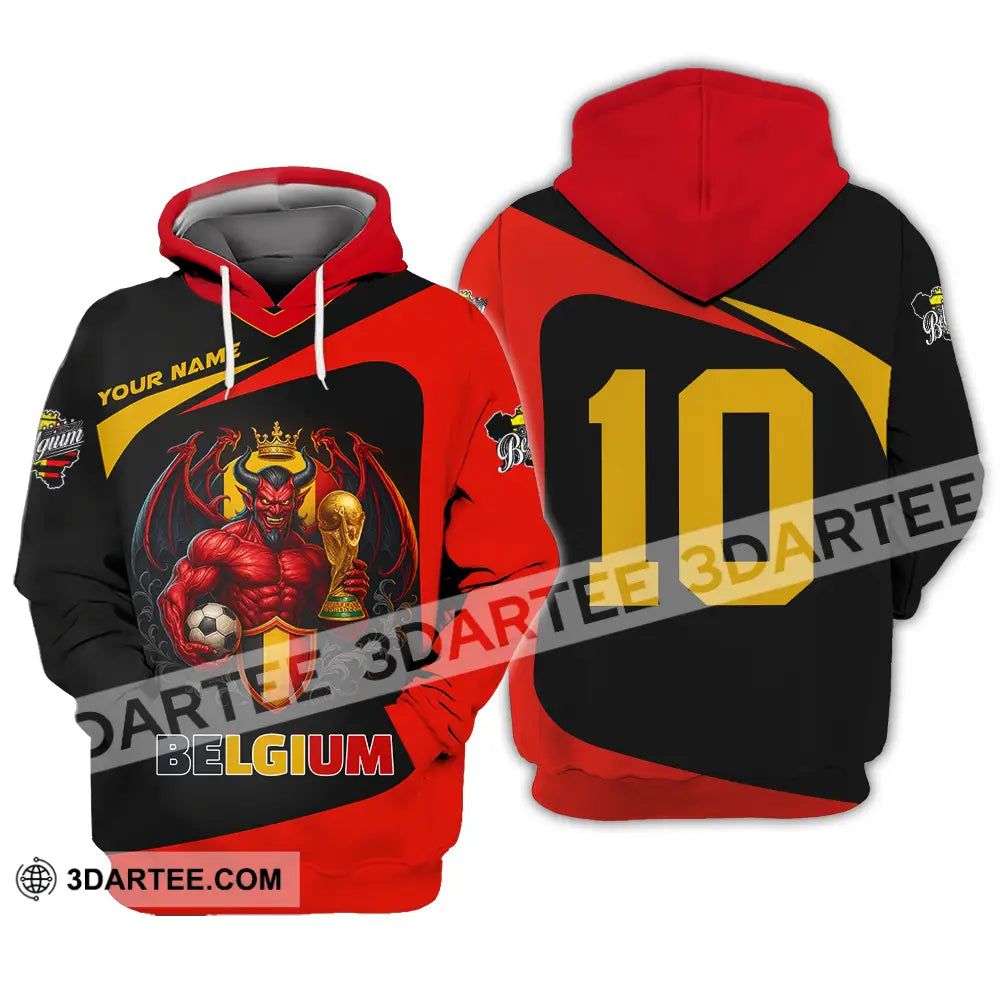 Unisex Shirt - Custom Belgium 3D Shirt Hoodie / S T-shirt