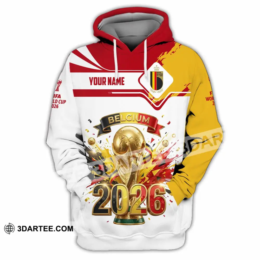 Unisex Shirt - Custom Belgium World Cup 2026 3D Shirt - Hoodie / S - T-shirt