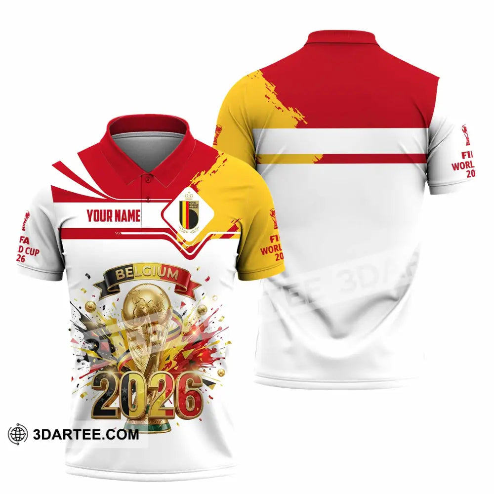 Unisex Shirt - Custom Belgium World Cup 2026 3D Shirt - Polo Shirt / S - T-shirt