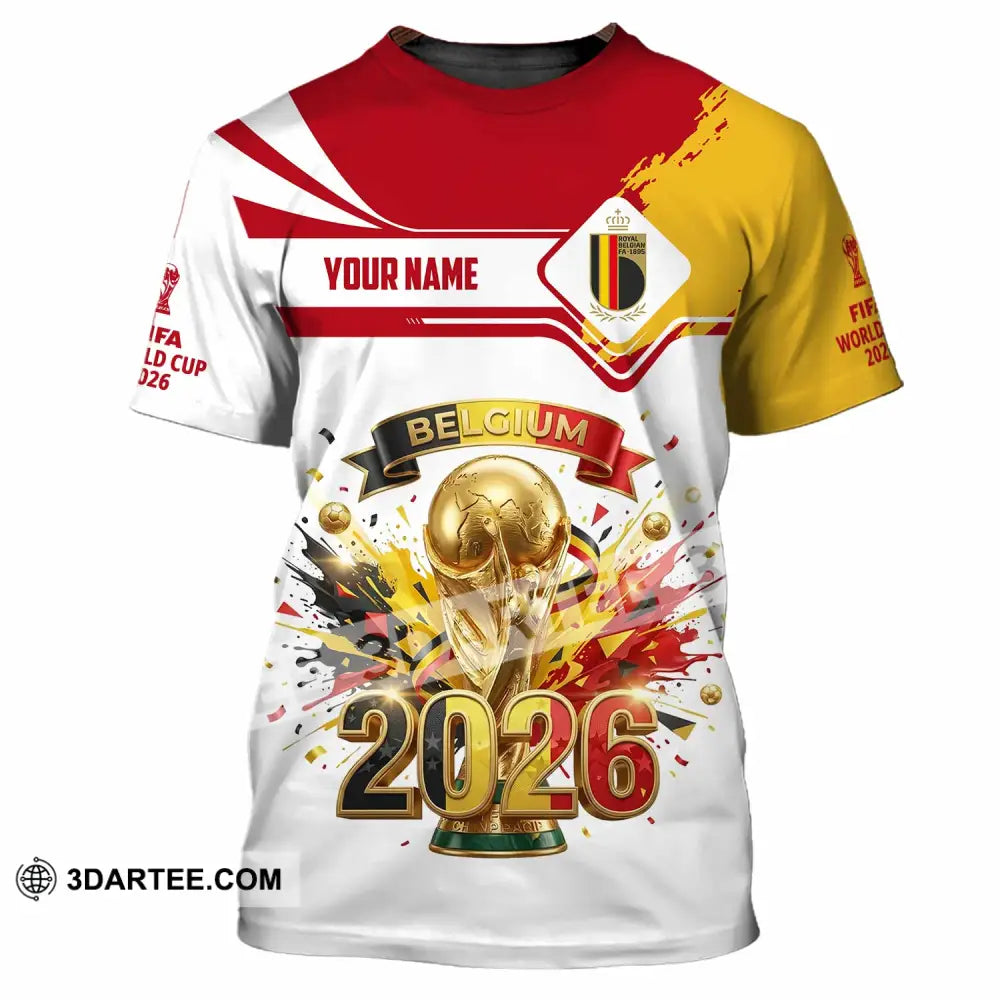 Unisex Shirt - Custom Belgium World Cup 2026 3D Shirt - T-Shirt / S - T-shirt