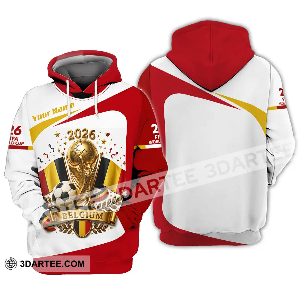 Unisex Shirt - Custom Belgium World Cup 2026 Shirt - Hoodie / S - T-shirt