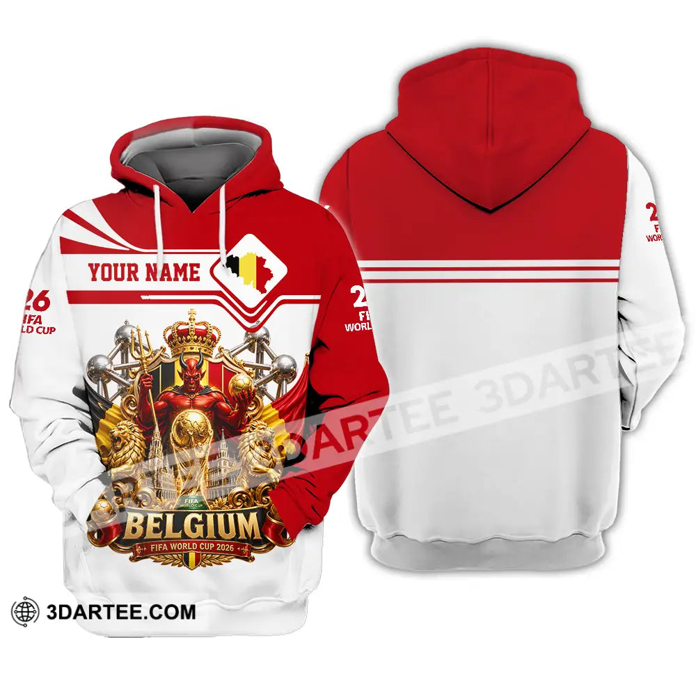 Unisex Shirt - Custom Belgium World Cup 2026 Shirt - Hoodie / S - T-shirt