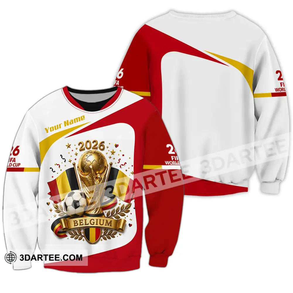 Unisex Shirt - Custom Belgium World Cup 2026 Shirt - Long Sleeve / S - T-shirt