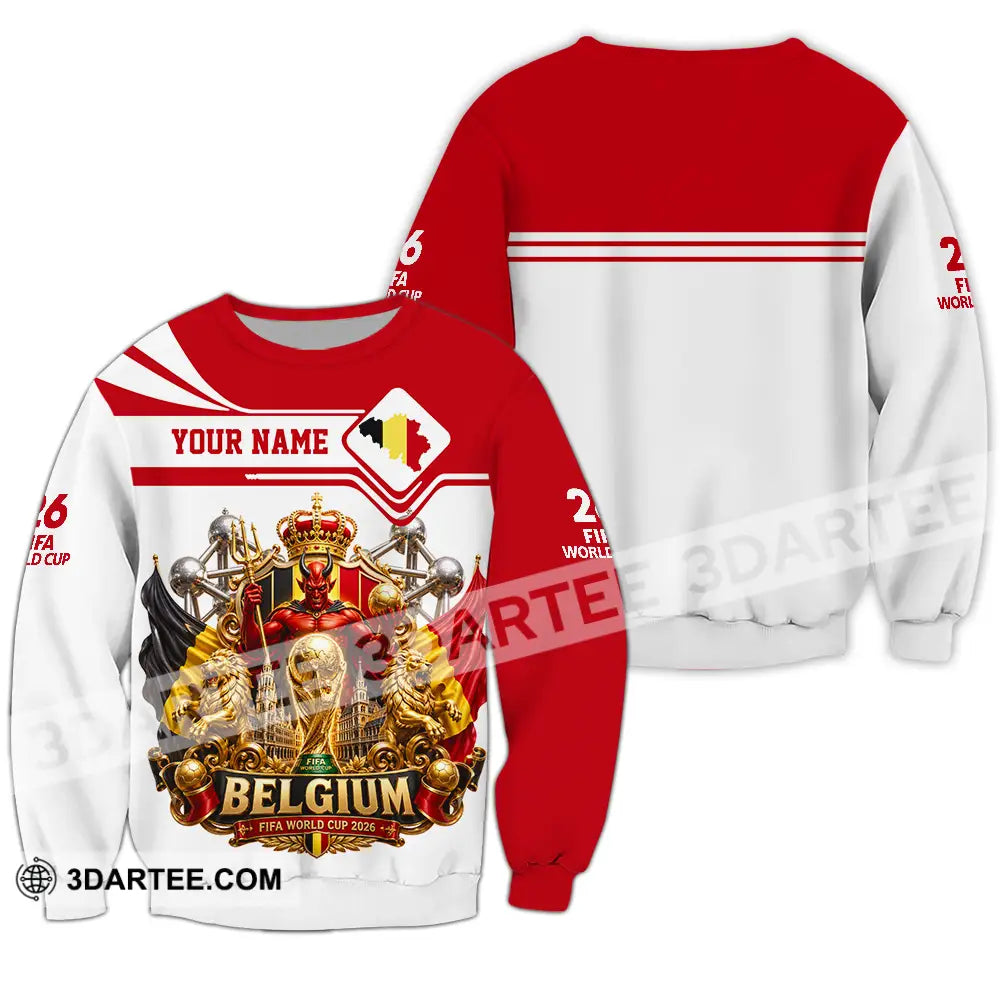 Unisex Shirt - Custom Belgium World Cup 2026 Shirt - Long Sleeve / S - T-shirt