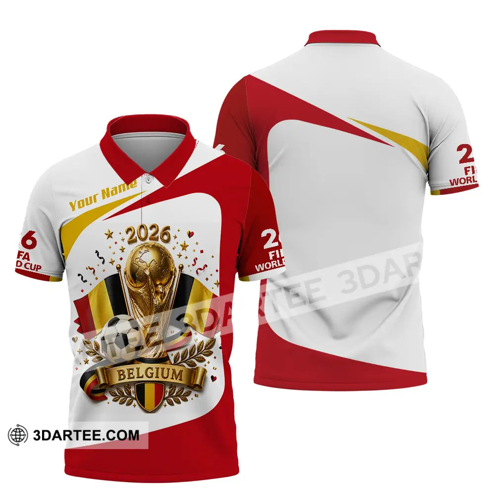 Unisex Shirt - Custom Belgium World Cup 2026 Shirt - Polo Shirt / S - T-shirt