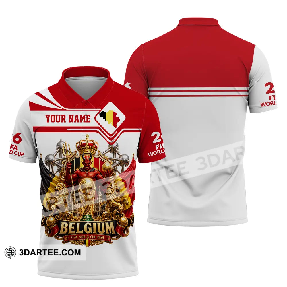 Unisex Shirt - Custom Belgium World Cup 2026 Shirt - Polo Shirt / S - T-shirt