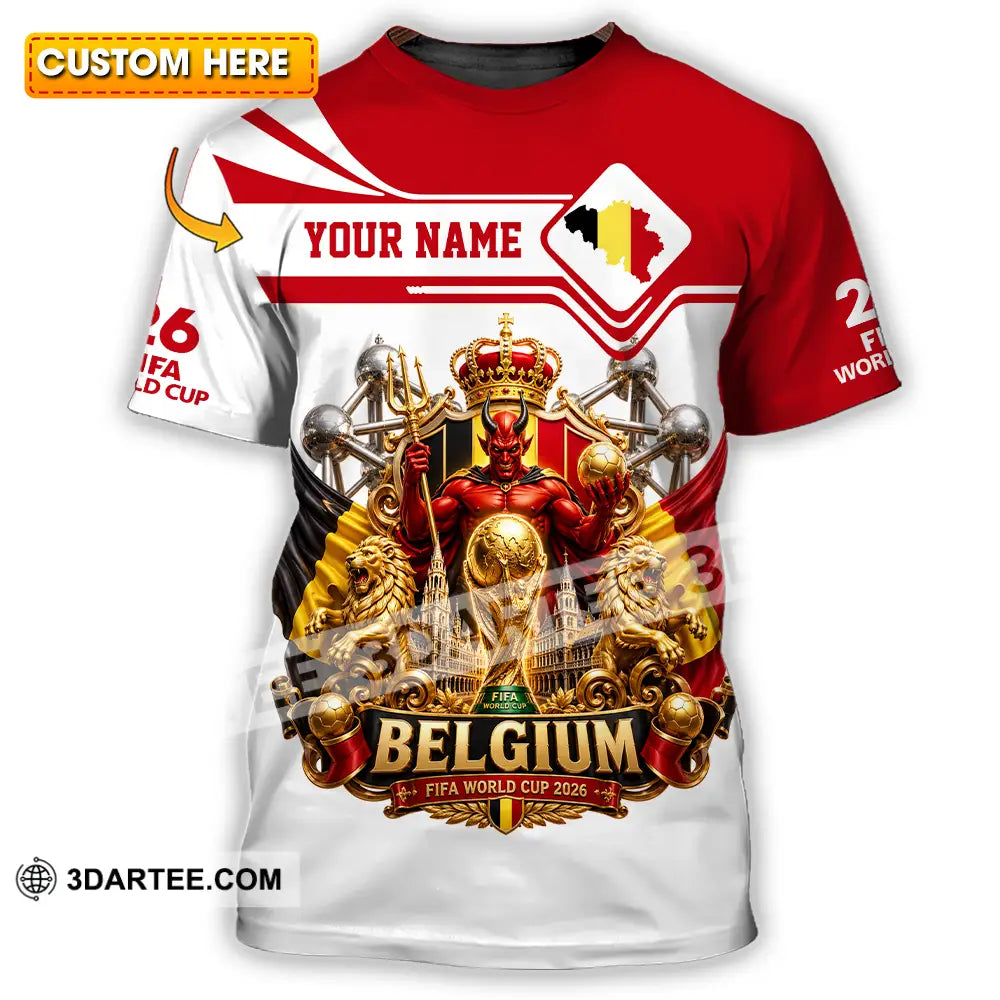 Unisex Shirt - Custom Belgium World Cup 2026 Shirt - T-shirt