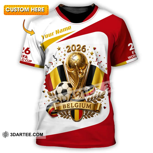 Unisex Shirt - Custom Belgium World Cup 2026 Shirt - T-shirt