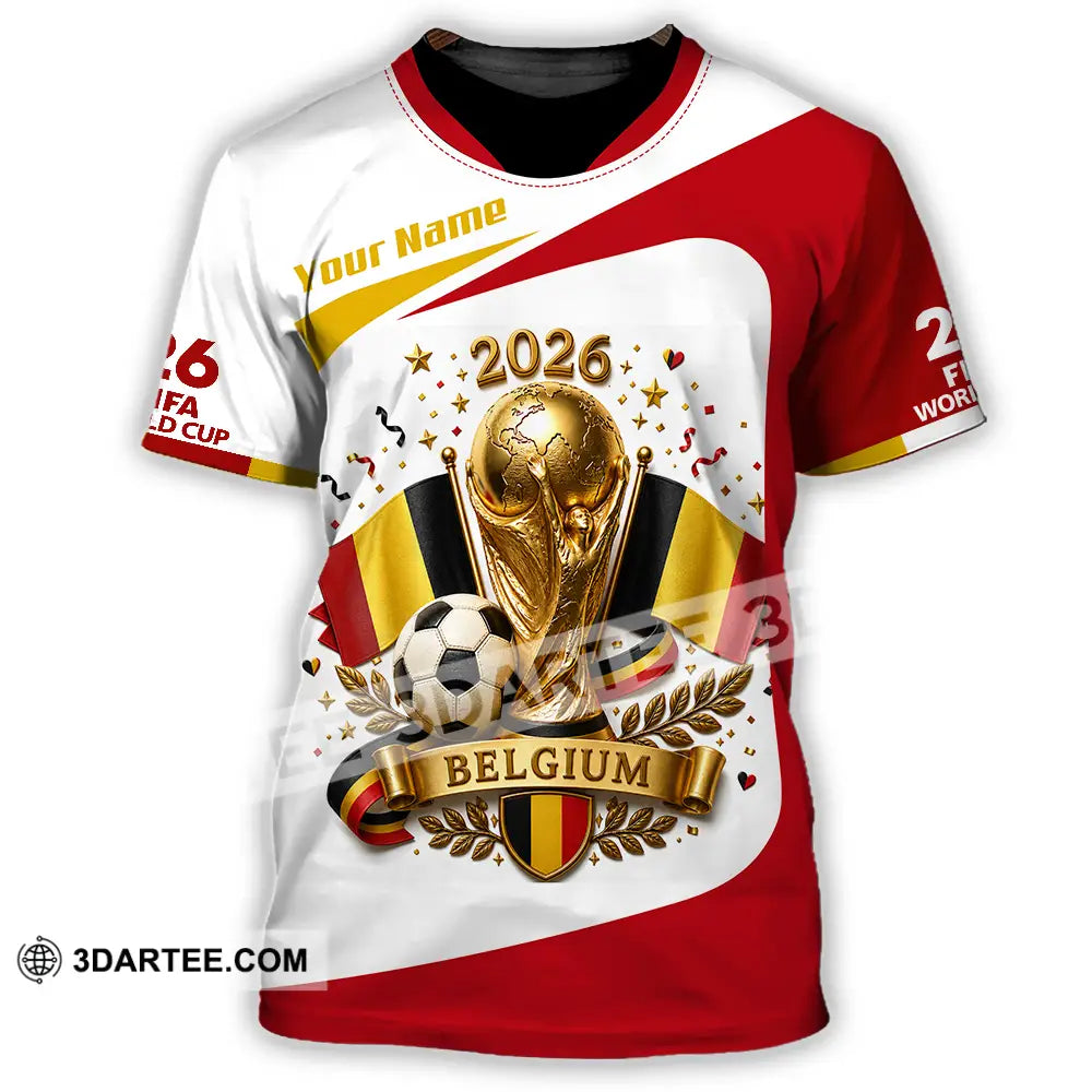 Unisex Shirt - Custom Belgium World Cup 2026 Shirt - T-Shirt / S - T-shirt