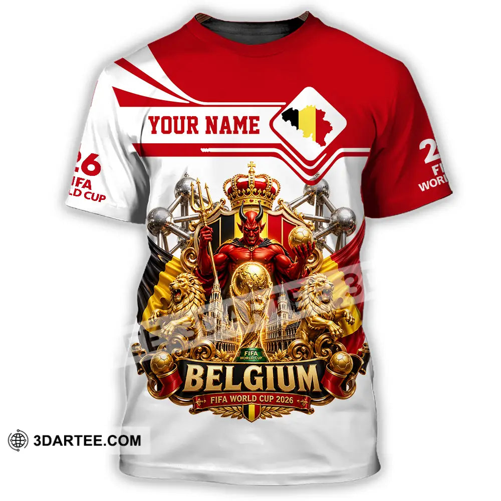 Unisex Shirt - Custom Belgium World Cup 2026 Shirt - T-Shirt / S - T-shirt