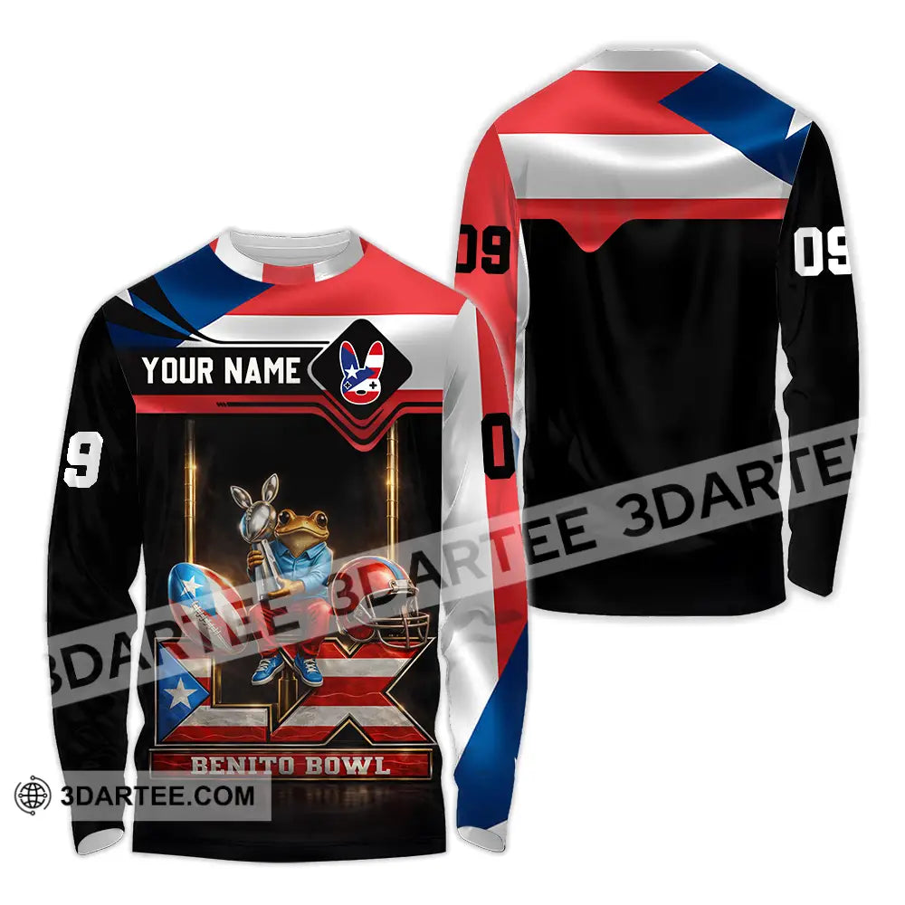 Unisex Shirt - Custom Benito Bowl 3D Shirt Long Sleeve Shirt / S T-shirt