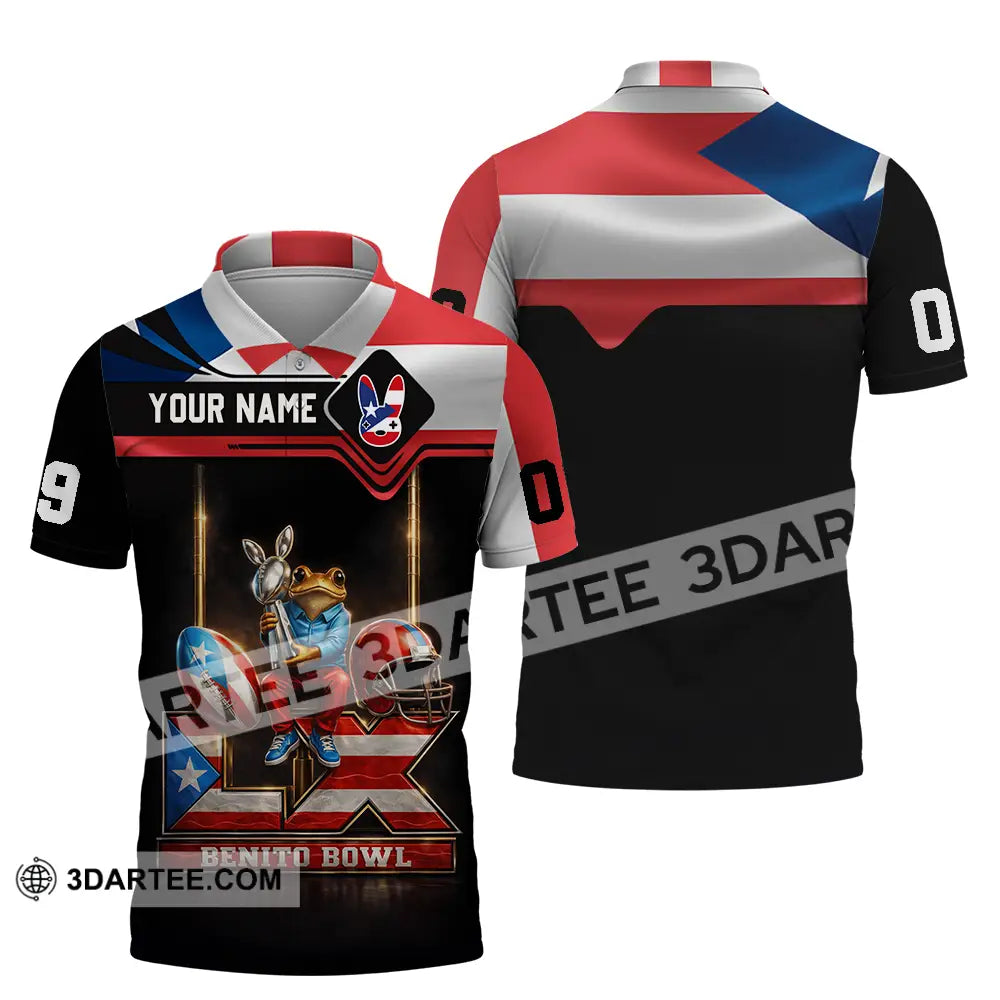 Unisex Shirt - Custom Benito Bowl 3D Shirt Polo Shirt / S T-shirt