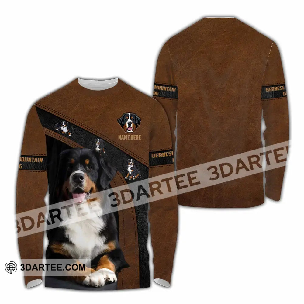 Unisex Shirt - Custom Bernese Mountain Dog Shirt Long Sleeve Shirt / S T-shirt