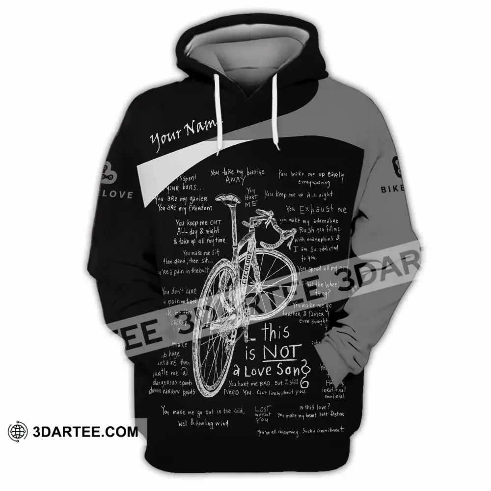Unisex Shirt - Custom Bike Love 3D Shirt - Hoodie / S - T-shirt