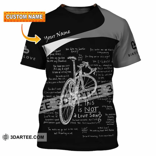 Unisex Shirt - Custom Bike Love 3D Shirt - T-shirt